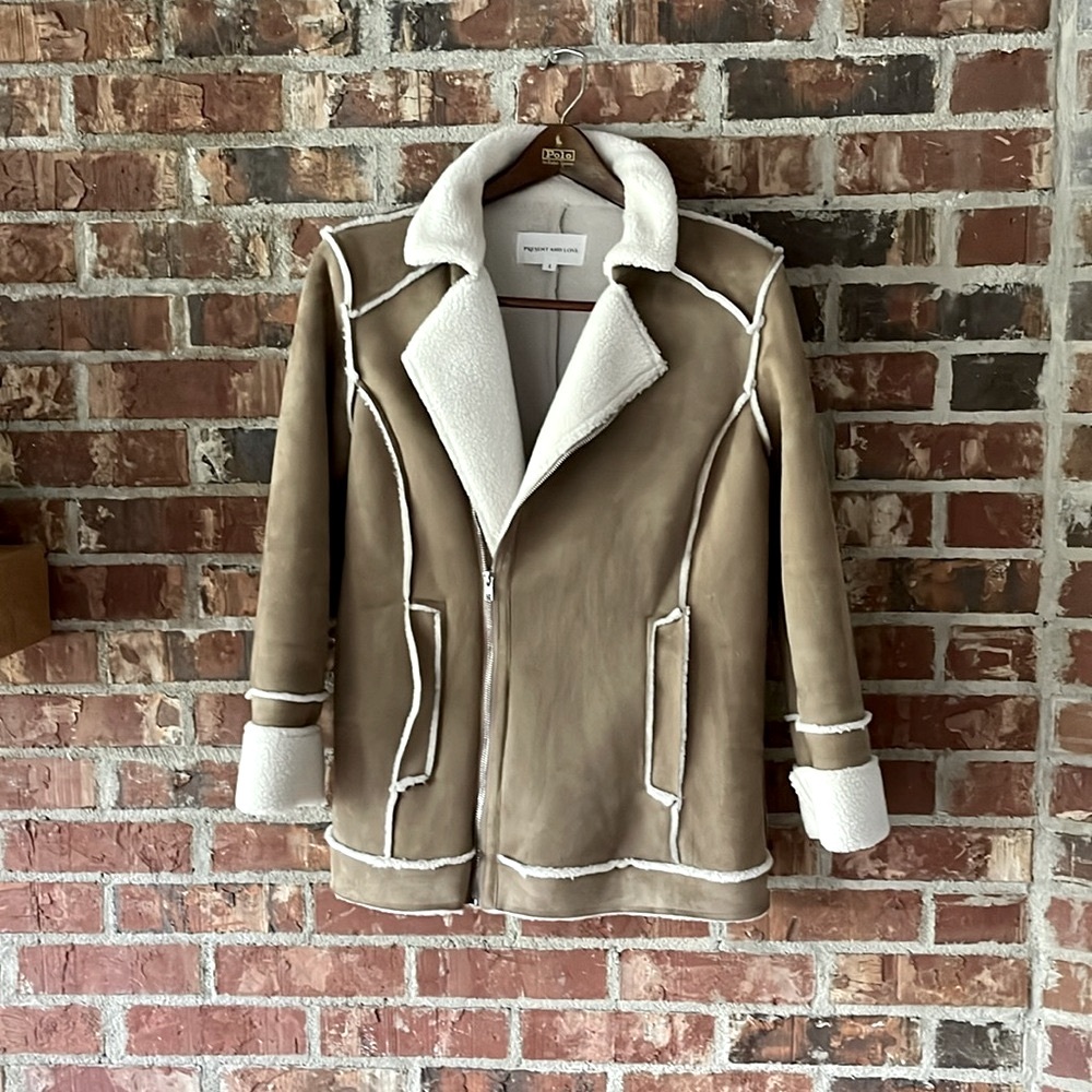 Faux Suede Lined Jacket